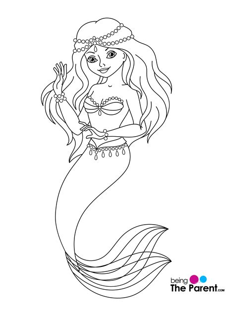 Free Mermaid Coloring Printables
