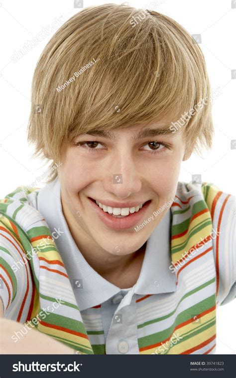 Studio Portrait Smiling Teenage Boy Stock Photo 39741823 Shutterstock