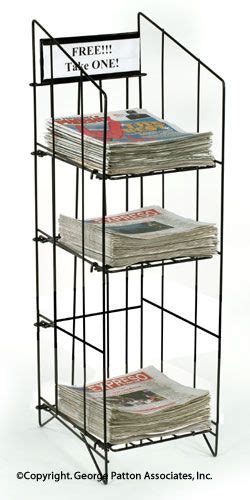 Newspaper Racks Tabloid 3 Shelves Newspaper Stand Newspaper Holder