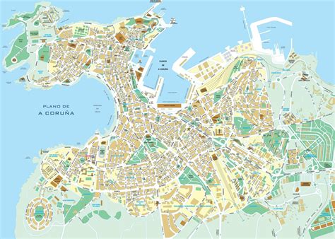 Mapas Detallados De La Coruña Para Descargar Gratis E Imprimir
