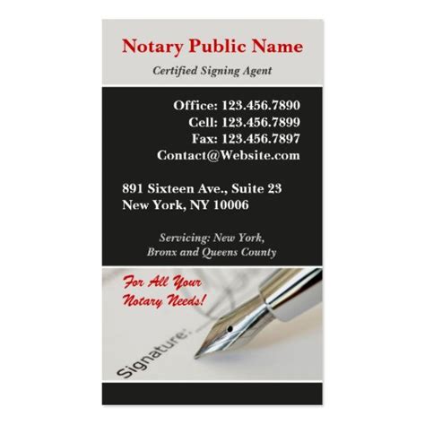 Personalized stationery, business cards, and memo pads give your notarial services a professional edge.whether promoting your business or planning an event, it's important to create high quality custom products that represent you and the notarial services on offer. Notary Public Business Card | Zazzle