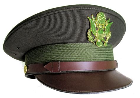 Replica Wwii Us Army Officers Crush Cap For Costumes Olive Drab