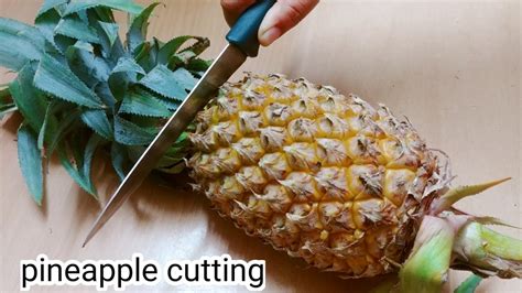 Pineapple Cutting How To Cut Pineapple Without Itching