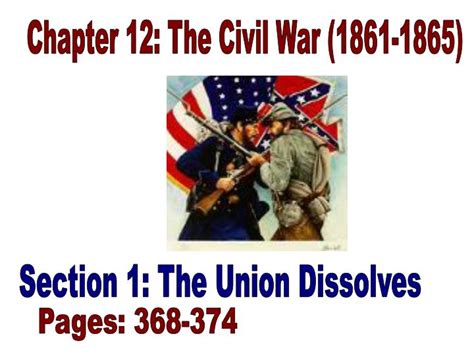 Ppt Chapter 12 The Civil War 1861 1865 Powerpoint Presentation