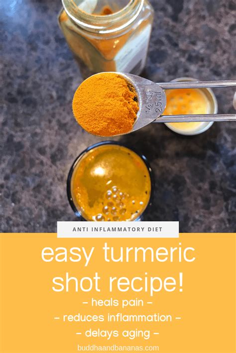 Anti Inflammatory Turmeric Shot Recipe In 2020 Turmeric Shots Turmeric Drink Turmeric