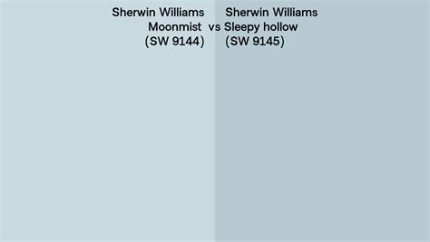 Sherwin Williams Moonmist Vs Sleepy Hollow Side By Side Comparison