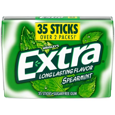 Extra Spearmint Sugarfree Chewing Gum 35 Stick Mega Pack Extra