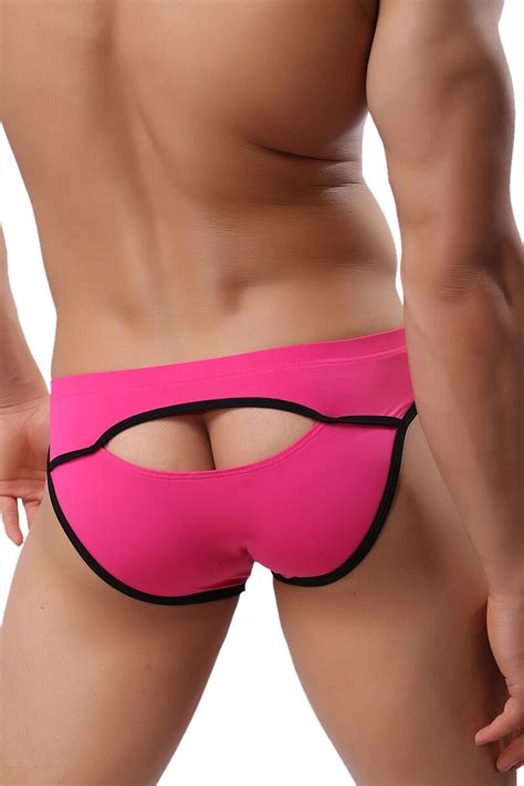 Mens Sexy Exposed Buttocks Bikini Underwear Style Unique Fashion
