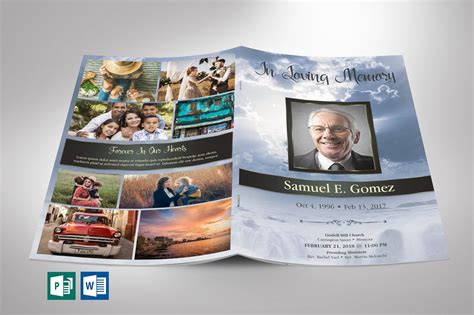 Royal Funeral Program Template For Word And Publisher 4 Etsy Artofit