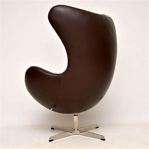 Arne Jacobsen Leather Swivel Egg Chair Retrospective Interiors