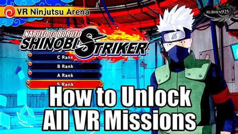 Naruto To Boruto Shinobi Striker How To Unlock All Vr Missions All
