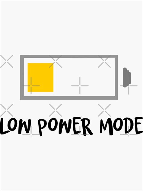 Low Power Mode Sticker For Sale By Brynn412 Redbubble