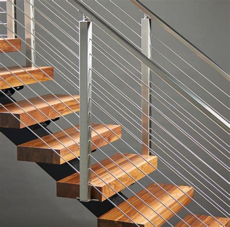 Floating Stairs Metal Stringers And Modern Staircases Viewrail