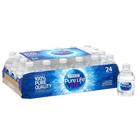 Nestle Pure Life Purified Water 8 Fl Oz Plastic Bottled Water Pack