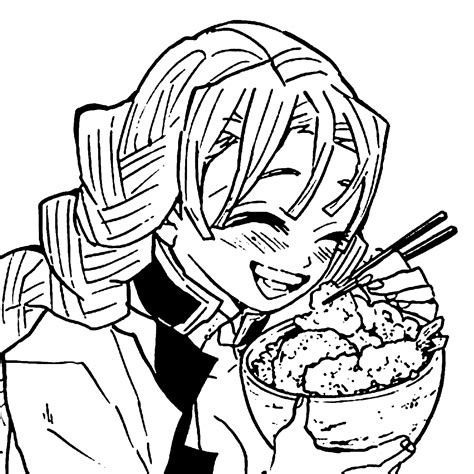 Mitsuri Kanroji Coloring Pages Printable for Free Download