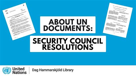 About Un Security Council Resolutions Youtube