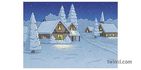 How To Create A Christmas Scene Drawing Twinkl