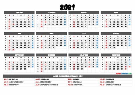 All of the days of the week, specific dates, and times are there for you. 2021 Calendar with Week Numbers - 9 Templates - Free ...