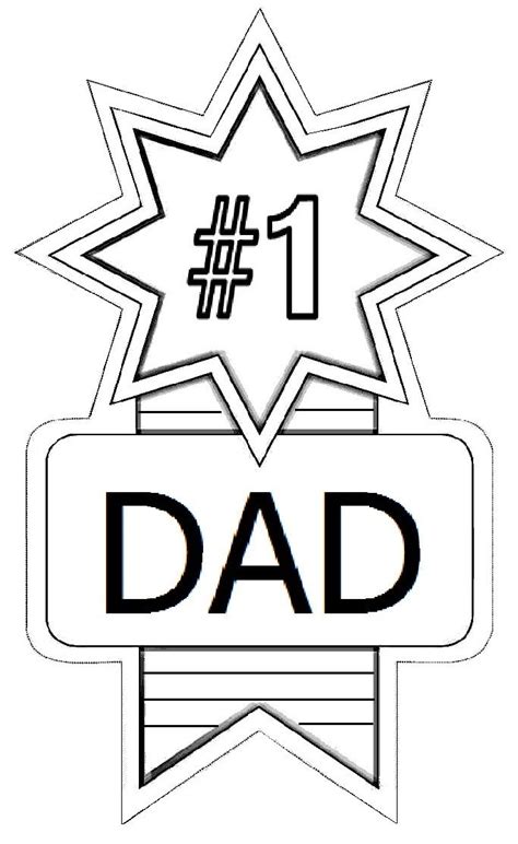 1 dad trophy colouring pages. #1 Dad | Easy coloring pages, Coloring pages, Abstract ...