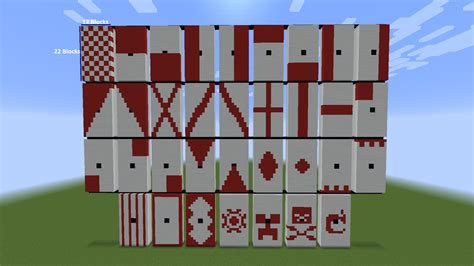 All Banner Shapes On A Buildable Flag Designs Rminecraft