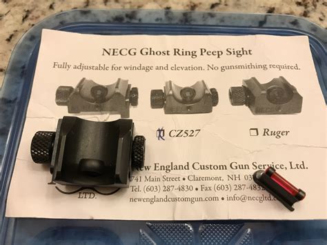 Wts Cz 527 Peep Sight Fo Front Sight Czfirearms