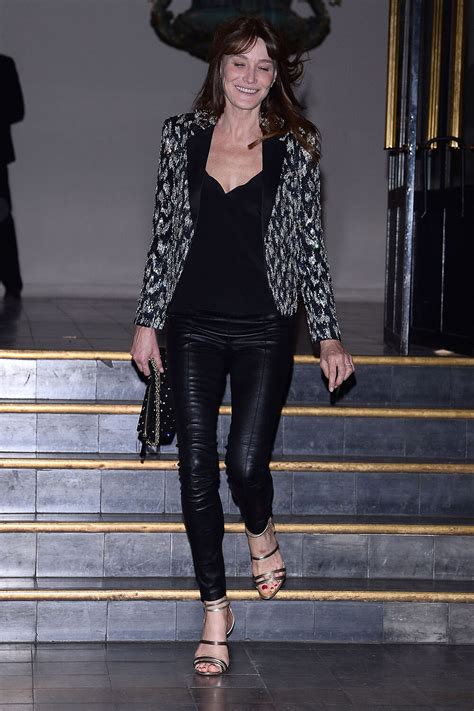 Carla bruni is a singer and former model who is married to former president of france, nicolas sarkozy. Carla Bruni attends Vogue Paris Foundation Gala - Leather ...