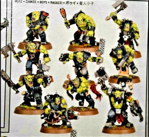 Ork Boyz 10 Orks Combat Patrol Warhammer 40k Ork Nob Klaw Rokkit