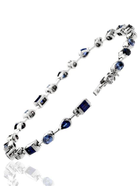 Collection by stretch & strand bracelets. Cartier Meli Melo Ceylon Sapphire Diamond Gold Bracelet at ...