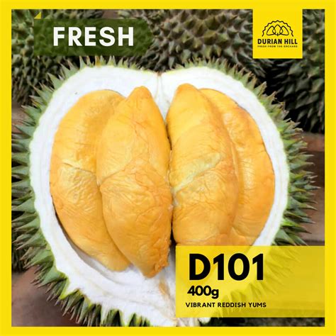 Fresh D101 Pulp 400g Packed Durian Hill