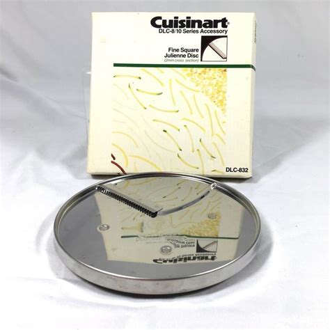 This is one of cuisinart's most basic models, but it consistently chops, slices, and kneads better than any other food processor we. Cuisinart Food Processor DLC-832 2mm Fine Square Julienne Disc DLC-8/10 Strips | eBay | Blender ...