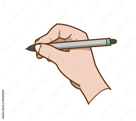 Hand Drawing A Hand Drawn Vector Illustration Of A Hand Holding A