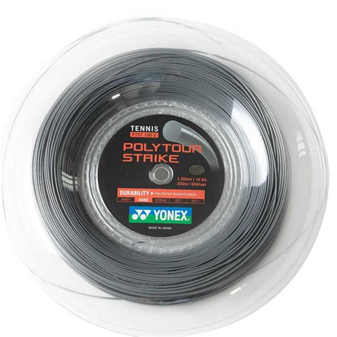 Buy Yonex Poly Tour Strike Tennis String (200M, Grey) Online India