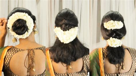 Top 112 Different Hair Styles In Buns With Traditional Sarees Polarrunningexpeditions