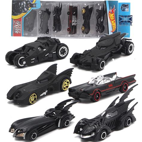 juego de coches hot wheels 6 piezas dc comics batman batmobile die cast cars colección de