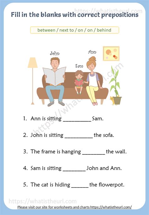 Learn english preposition pictures with example sentences, videos and esl worksheets. Prepositions Visual Vocabulary Worksheets | Vocabulary worksheets, English lessons for kids ...