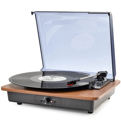 Vinyl Record Player Bluetooth Turntable With Speakers Vintage Record