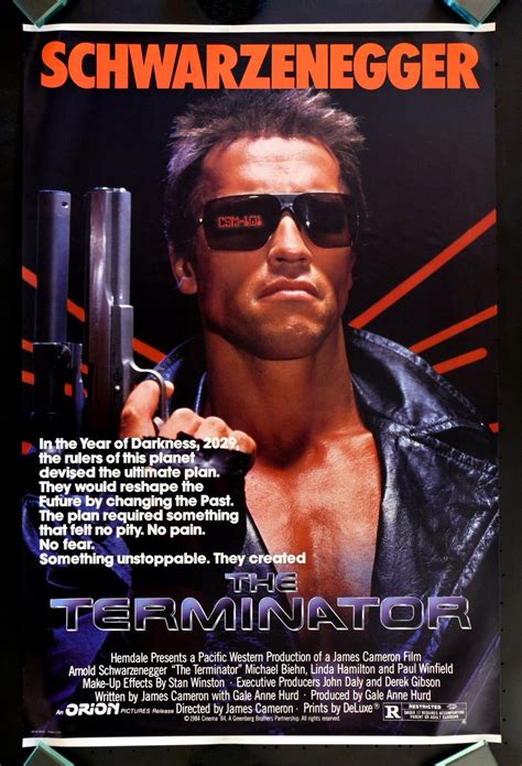 Terminators The Terminator Original Movie Poster From