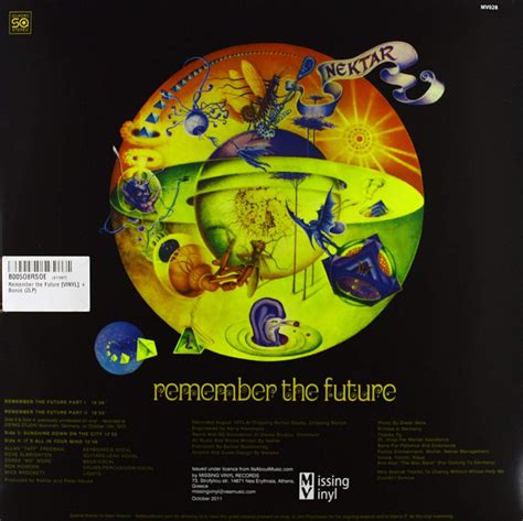 Пластинка Remember The Future Nektar Купить Remember The Future Nektar