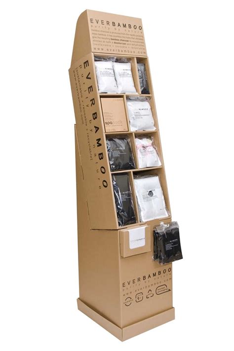 Corrugated Floor Display Stand Assembled From 12 Pieces 11 Pieces Of