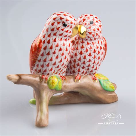 Love Birds Herend Animal Figurine