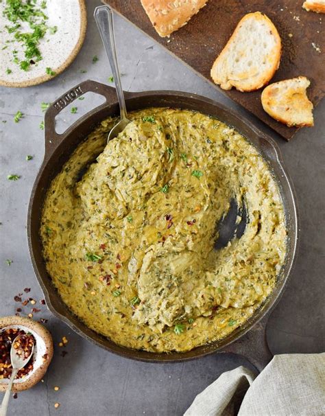 This Is The Best Vegan Spinach Artichoke Dip Which Is Super Creamy