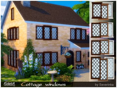 Cottage Windows At Sims By Severinka Sims 4 Updates