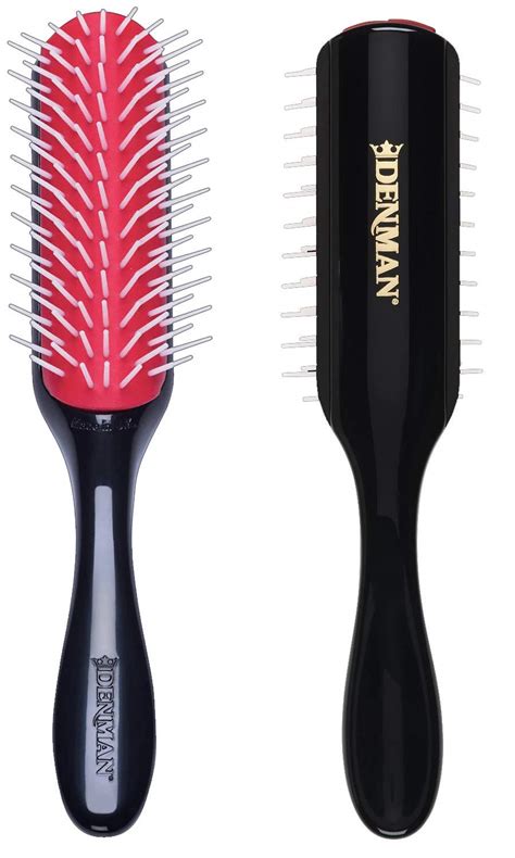 Denman Free Flow Wide Spaced Pins 9 Row Hair Styling Brush