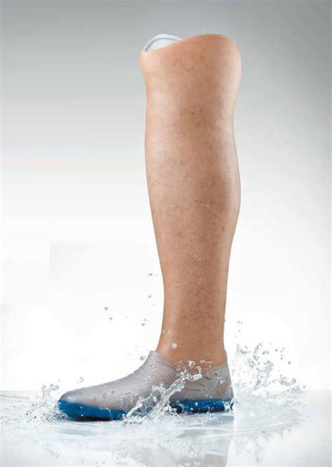 Foot Cosmetic Prosthesis Cover Hybrid Semi Soft Aqualeg Calf Adult