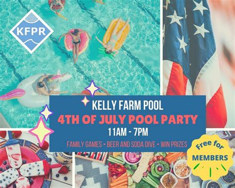 4th Of July Pool Party Kelly Farm Pool Eaton Co July 4 2023