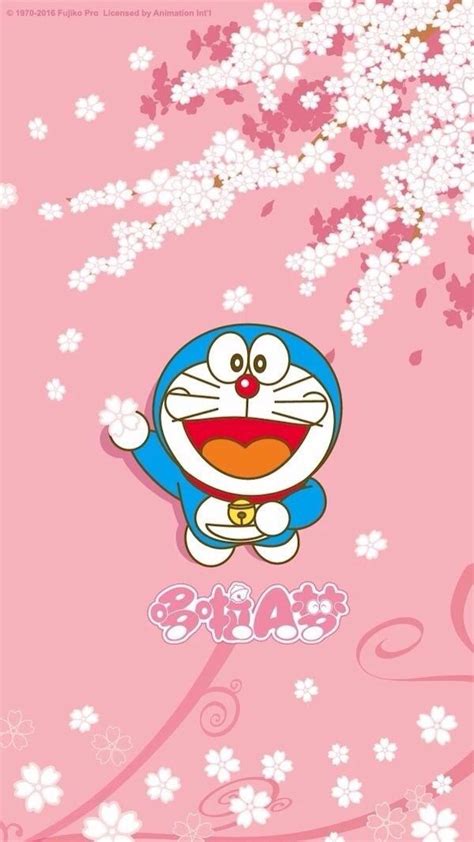 Doraemon Pink Wallpaper