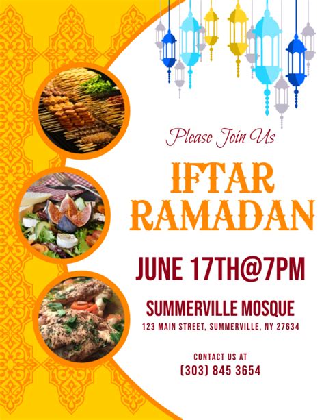 Iftar Ramadan Flyer Postermywall