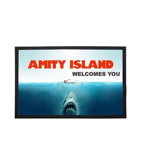 Amity Island Welcomes You Doormat Design Based On Jaws Welcome Mat