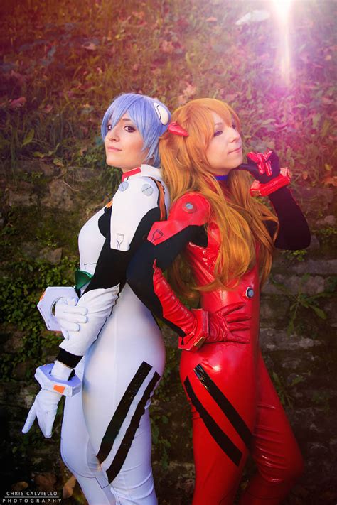 Asuka And Rei By Heavenandsky On Deviantart