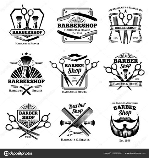Modern Barber Shop Logos